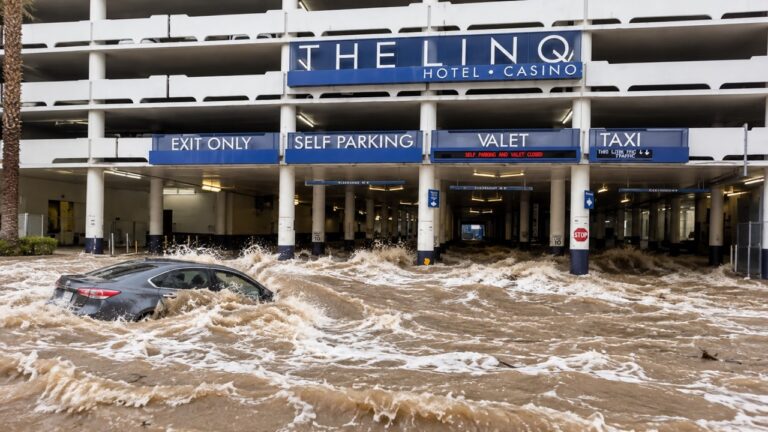 🚨 Las Vegas Flood Disaster | Record-Breaking Rainfall, Flash Floods & Major Road Closures