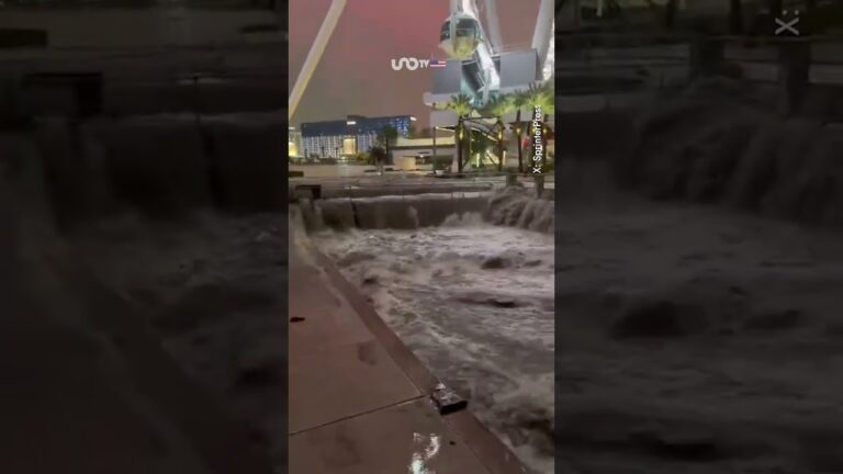 Las Vegas, bajo el agua tras tormenta tropical ‘Rachel’