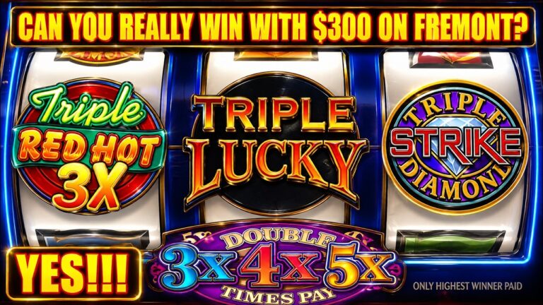 Making profit on slots with a $300 budget in Downtown Las Vegas!