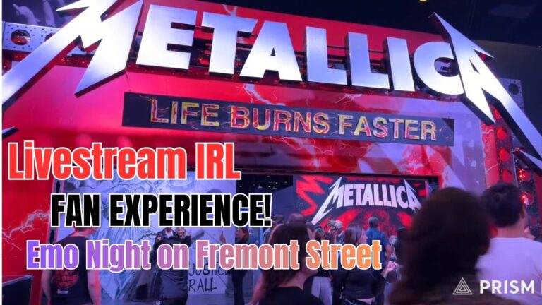 Metallica Fan Experience & Fremont Street EMO night, Vegas Livestream IRL