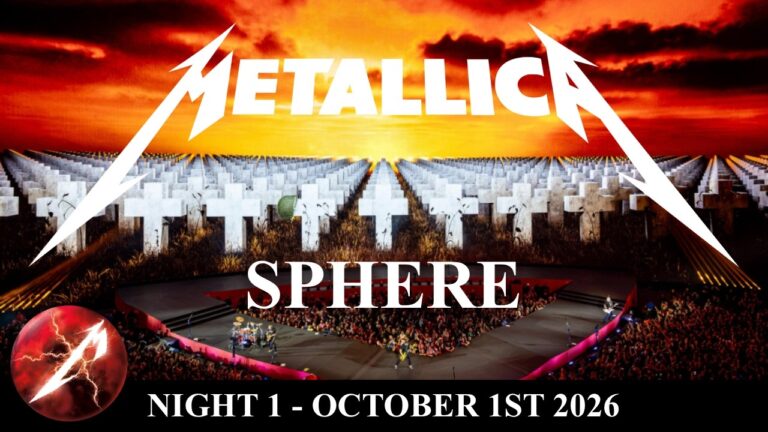 Metallica – Sphere Night 1 – Las Vegas 2026/10/01 – Full Live Show – Multicam – HQ Audio