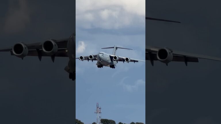 “Mystic 11 Heavy” | USAF C-17A 26L arrival at Las Vegas (LAS) | 94-0069 | #planespotting #KLAS