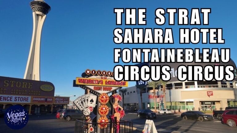 North Side Las Vegas Strip Walking Tour – Strolling Strat, Sahara, & More!