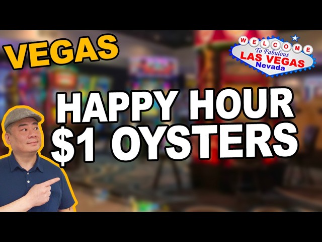 One Dollar Oysters ($1) HAPPY HOUR DEAL. Tuscany Casino, Las Vegas