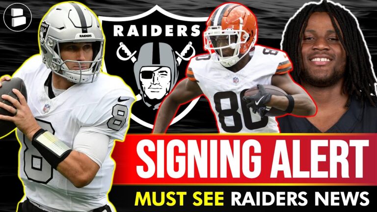 🚨 Raiders SIGNING ALERT + Las Vegas Raiders News Via Klint Kubiak Before ESPN Monday Night Football