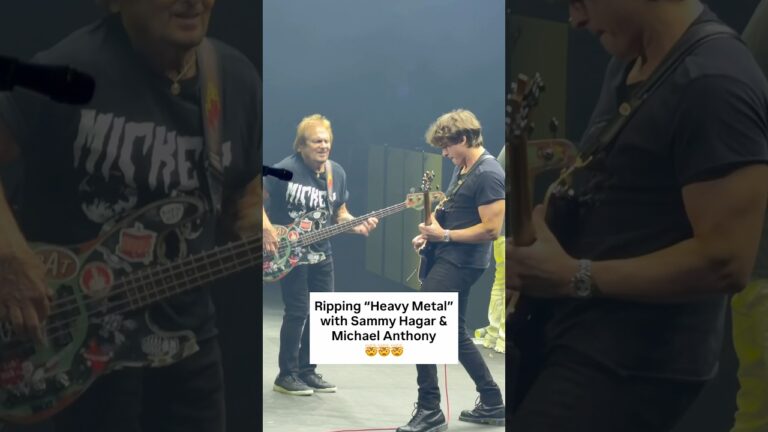 Ripping “Heavy Metal” Live with @SammyHagar & Michael Anthony in Las Vegas!! 🤯🤯🤘🎸🎰