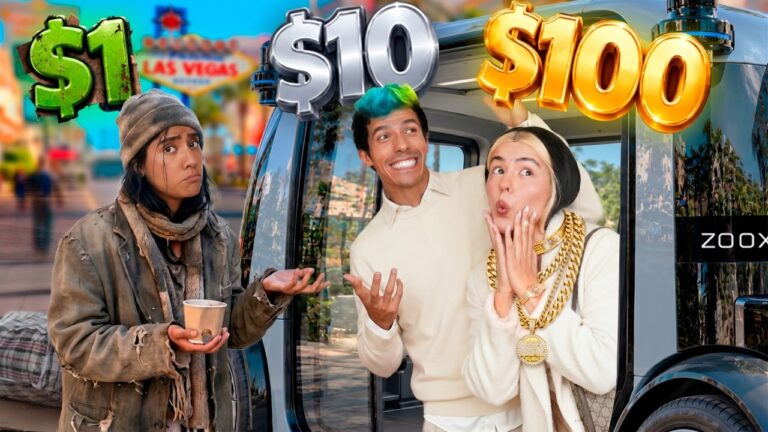 SOBREVIVIENDO CON $1, $10, $100 EN LAS VEGAS | LOS POLINESIOS