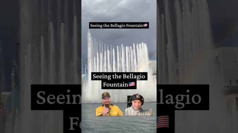 Seeing the Bellagio fountain for the first time in Las Vegas #bellagio #lasvegas Saxcast every wed