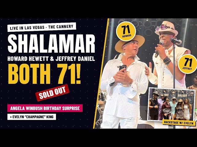 Shalamar Live in Las Vegas !Sold Out! Oct. 2026 |with Evelyn King and Angela Winbush- Highlights!