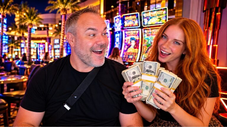 Six Figure Bankroll in Las Vegas With a HUGE Bankroll—My Fiancée Feels a Win Coming!,