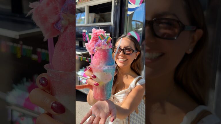 Snoglow gourmet shaved ice- Las Vegas📍🍧❄️ #lasvegas #foodie #vegas #food #eating #shorts #dessert