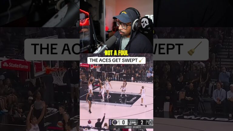 The Las Vegas Aces get Swept 🧹 #wnba #lasvegas #espn