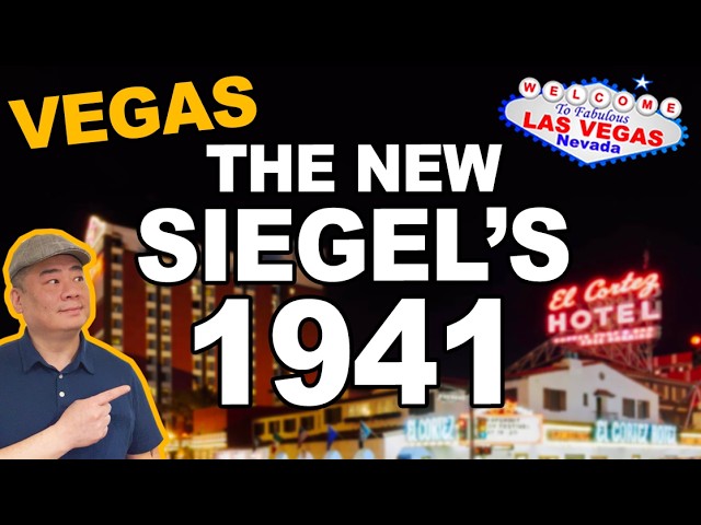 The NEW Siegel’s 1941 at El Cortez Casino. Las Vegas