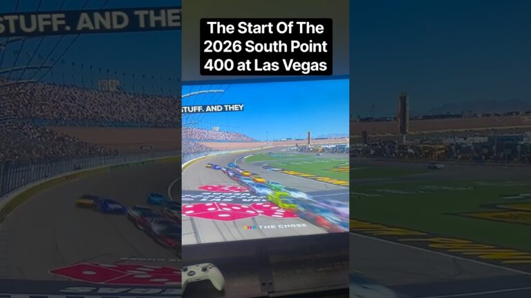 The Start Of The 2026 South Point 400 at Las Vegas #nascar #nascarcupseries #lasvegasmotorspeedway