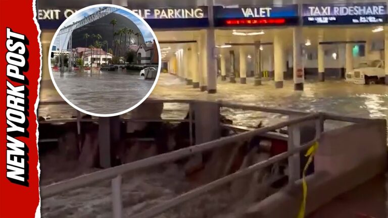‘This is an absolute onslaught’ Record Breaking Flood Water Takes Over the Las Vegas Strip