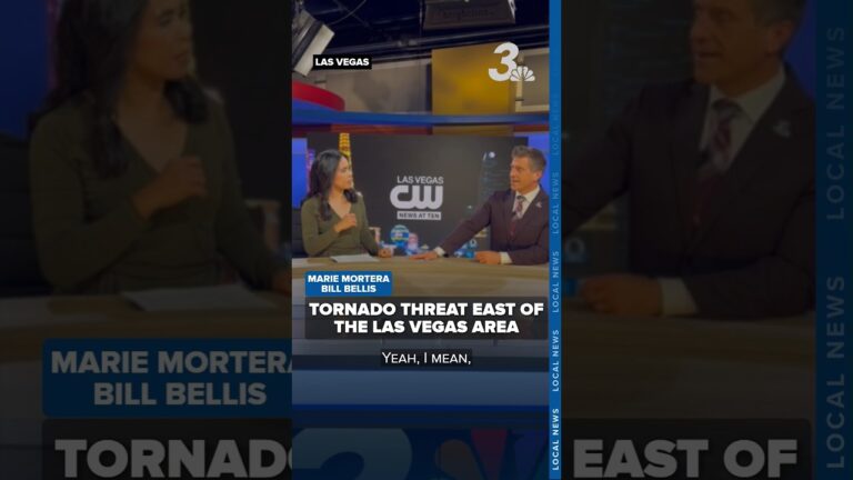 Tornado threat east of the Las Vegas metro area