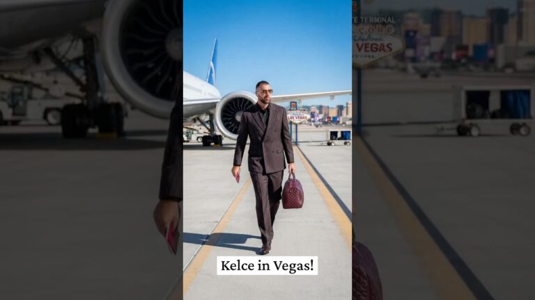 Travis Kelce ARRIVES in Vegas! You Won’t Believe What He’s Wearing!