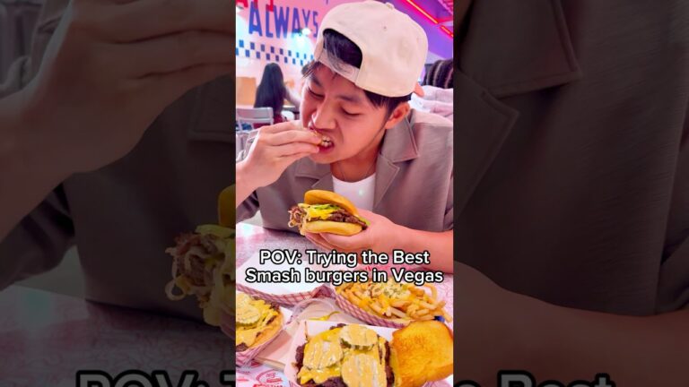 Trying the BEST Smash-burgers in Las Vegas! #foodnoob #thefoodnoob #lasvegas