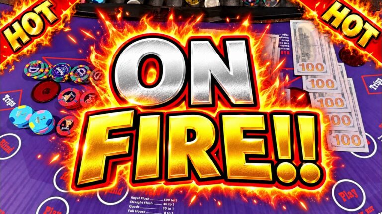 ULTIMATE TEXAS HOLD ‘EM in LAS VEGAS! ON FIRE!! 🔥🔥 (UTH)