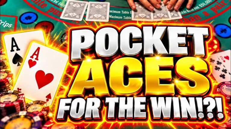 ULTIMATE TEXAS HOLD ‘EM in LAS VEGAS! POCKET ACES!! (UTH)