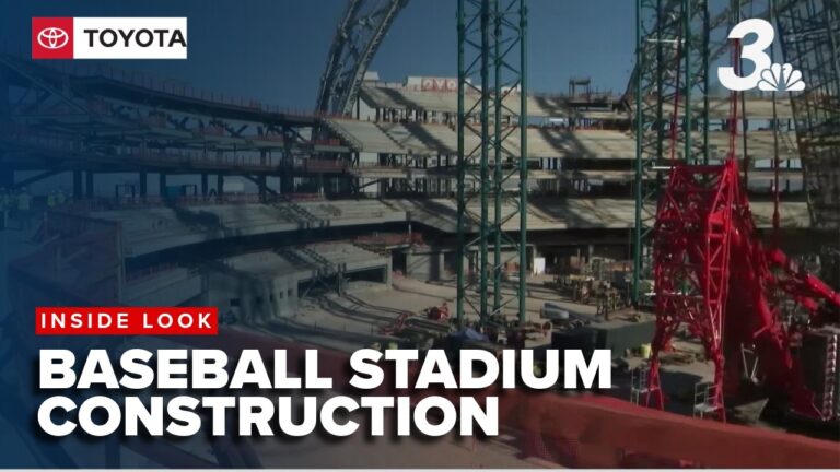 Up-close look at A’s ballpark construction in Las Vegas