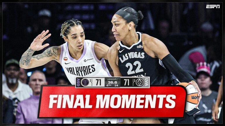 WIN OR GO HOME 🍿 Valkyries vs. Aces Game 3 FINAL MOMENTS | WNBA on ESPN