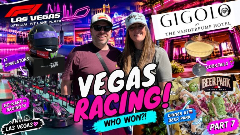We Tried the LAS VEGAS F1 Experience! Simulators, Go-Kart Racing & Cocktails! PART 7