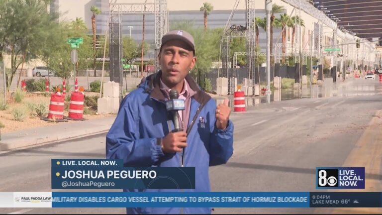 Wet roads lead to several vehicle crashes across Las Vegas valley