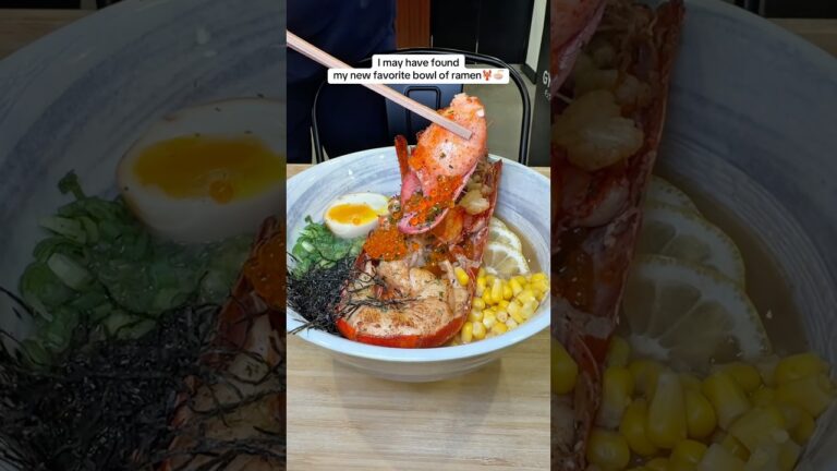 You can find Lobster Ramen at this spot in Las Vegas! #ramen #lobster #food #vegas
